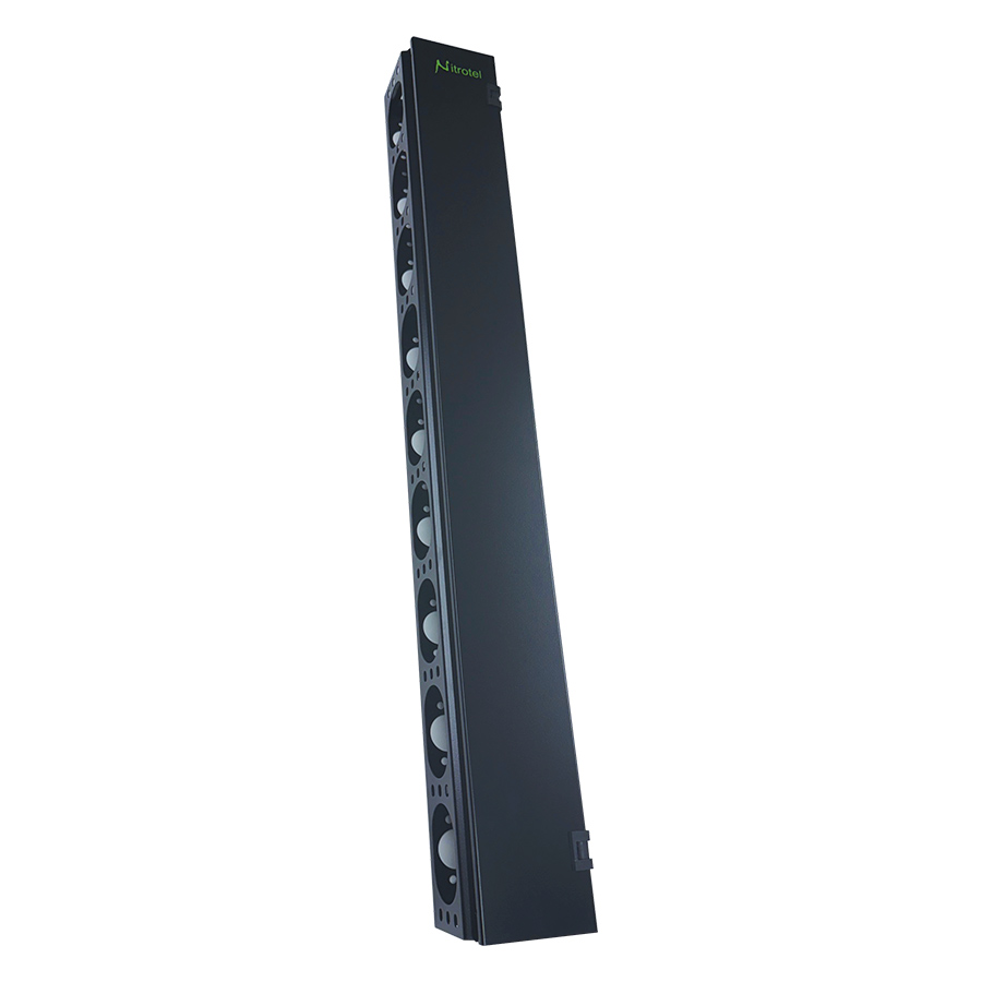 NITROTEL - Organizador Vertical 20U, Sencillo 4x3 (102x76mm) - NTCMFV35SS