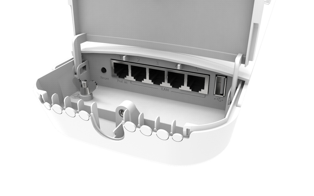 MIKROTIK - OMNITIK 5 AC POE - Antena Omnidireccional con puertos POE