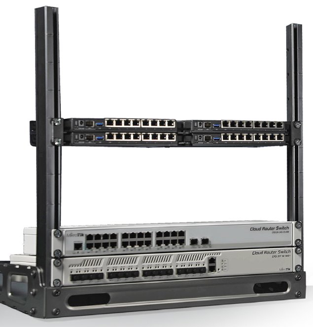 MIKROTIK-RACK DE ESCRITORIO DE 19" DE 10U CON ANGULO AJUSTABLE