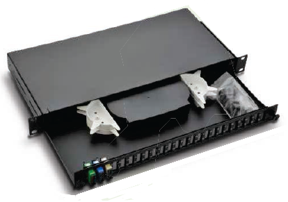 NITROTEL - ODF 1U SLIDING 24 PUERTOS -SIMPLEX OR LC DUPLEX  - VACÍO -DESLIZANTE-NTFPP24PXX