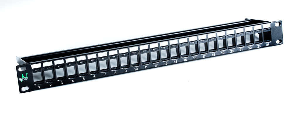 NITROTEL ENGINEERPRO CAT6 PATCHPANEL MODULAR 24 PUERTOS - INCLUYE ORGANIZADOR TRASERO