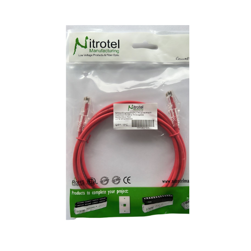 NITROTEL ENGINEERPRO PATCHCORD UTP CAT6 7FT SLIM - ROJO - NTPC6E07RDSL