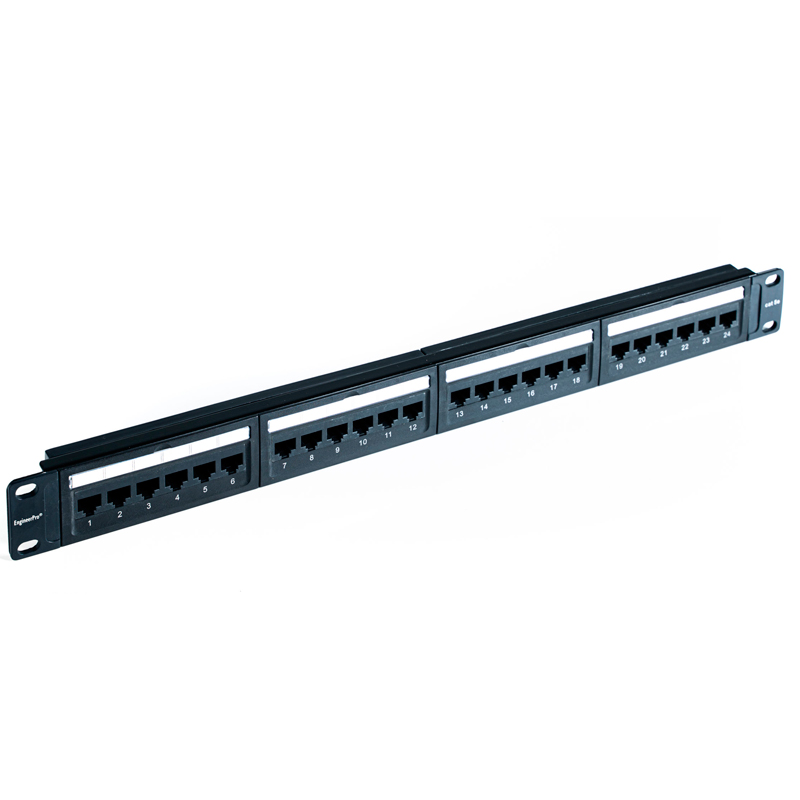 NITROTEL ENGINEERPRO - PATCHPANEL CAT6 Preconfigurado 24 PUERTOS T568A/B 