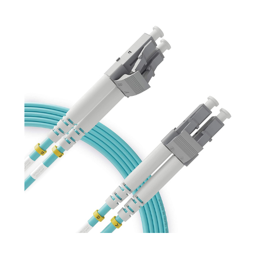 NITROTEL FIBER JUMPER LC/PC - LC/PC MULTIMODO 50/125UM OM3 3 METROS DUPLEX 2.0 MM AQUA PVC JACKET ,NTFJLCLCQ03MDX