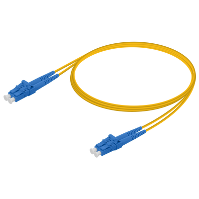 NITROTEL FIBER JUMPER LC/UPC-LC/UPC MONOMODO 9/125UM G652D, 2 MTS DUPLEX, 2.0MM PVC AMARILLO