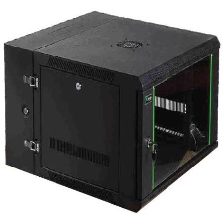 NITROTEL - Gabinete de Pared 12U - UNA SECCION 600X600, Paneles Laterales Removibles, Incluye abanico, Aprobado UL , NTFWC12U600