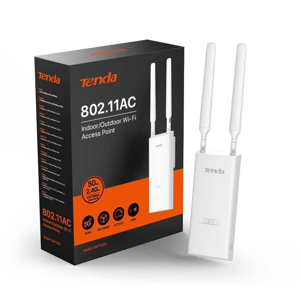 TENDA - Punto de Acceso Doble Banda AC - OAP1200