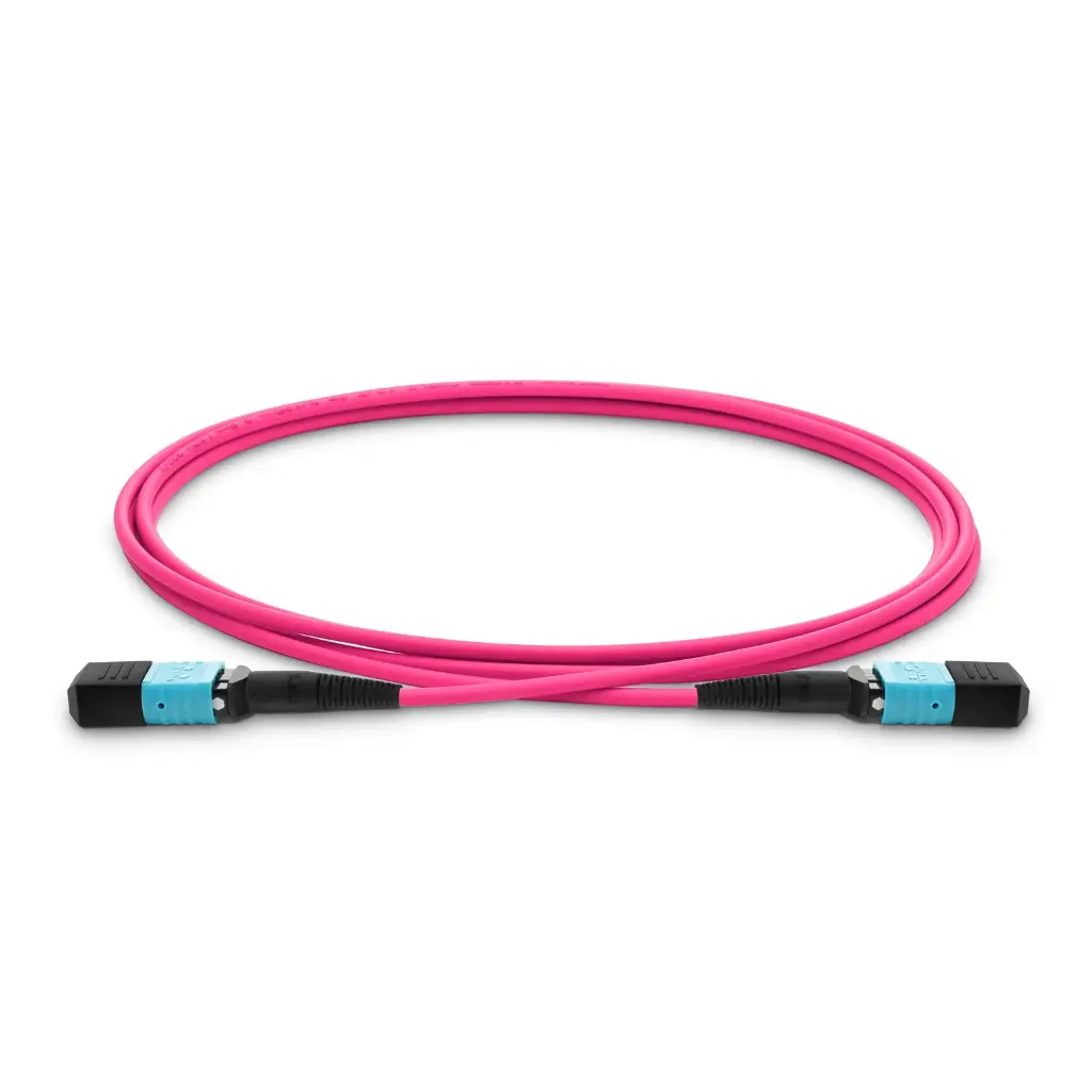 KIBU NETWORKS - Jumper MPO 12 Fibras OM4 - 3 Metros