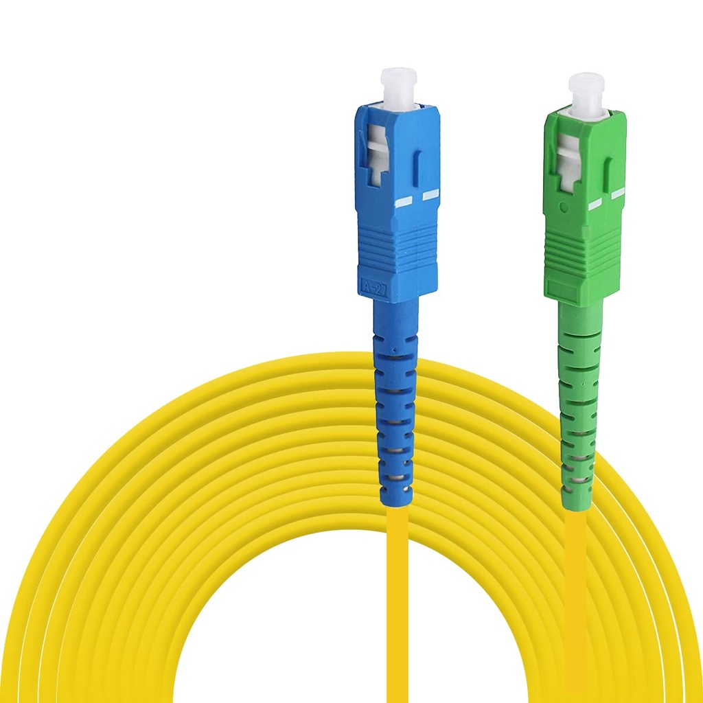 Kibu Networks - Fiber Jumper SC/APC-SC/UPC Monomodo G657A2 Simplex, 2 metros 