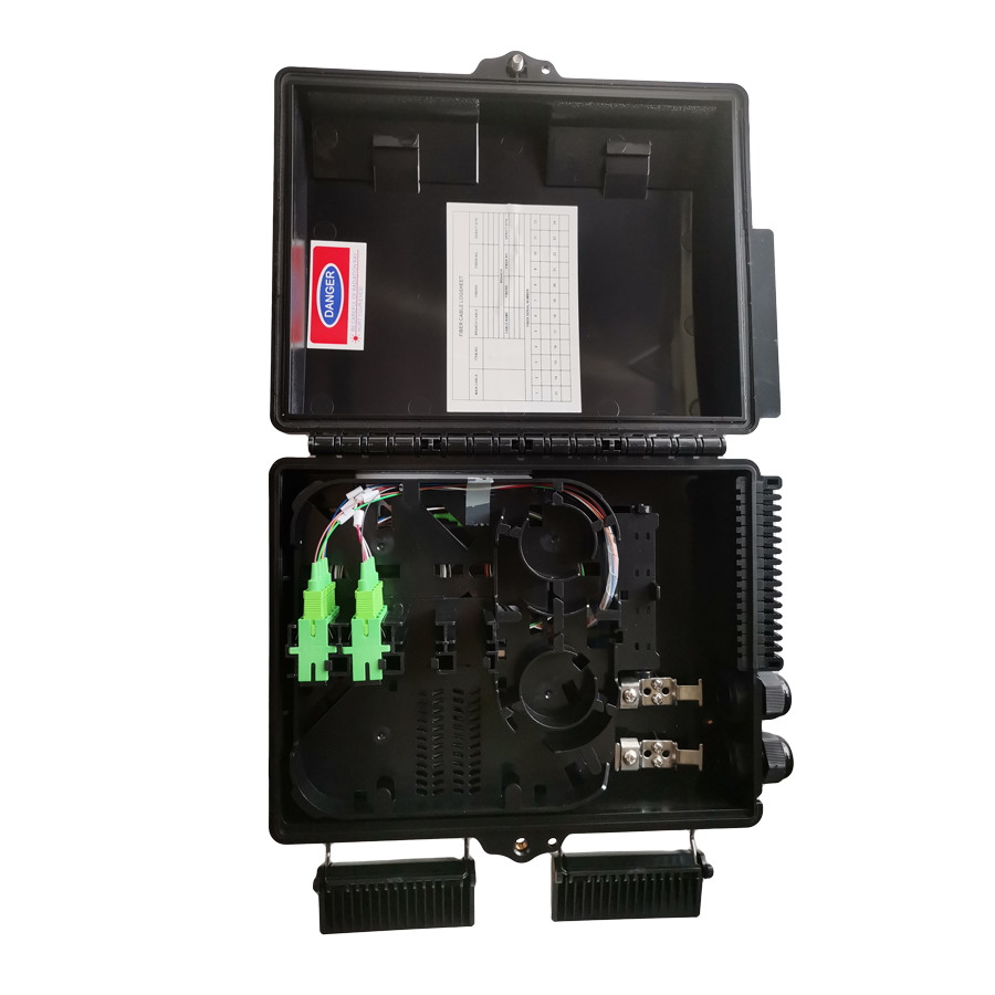 Lupotech - OTB/NAP para pared/poste armado con splitter 1x8 SC/APC