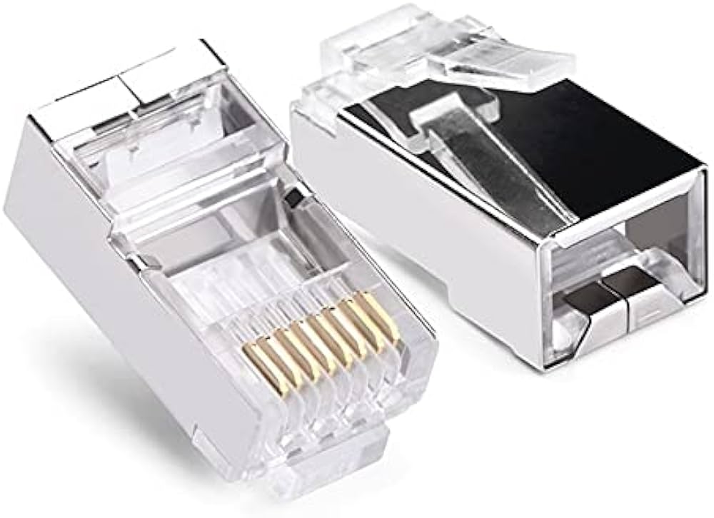 NITROTEL Plug RJ45 Cat6A BLINDADO (PAQ DE 100)/ NTMP6ASH