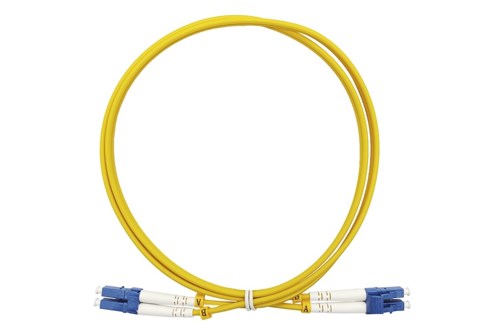 NITROTEL - FIBER JUMPER LC/UPC - LC/UPC SM 9/125UM DUPLEX, 2.0mm - AMARILLO 2 METROS /NTFJLCULCUS02MDX