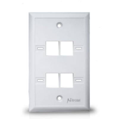 NITROTEL PLACA DE PARED - 4 PUERTOS / NTFP04LWH