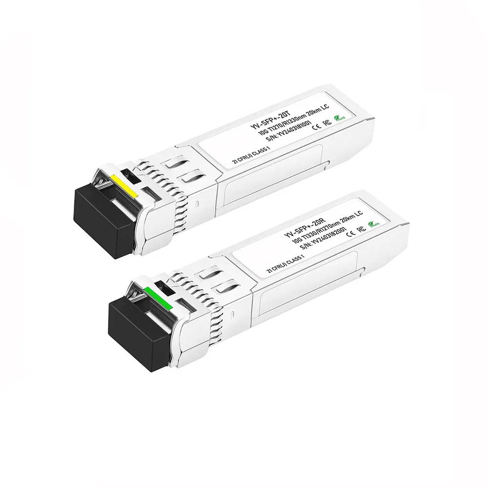 KIBU NETWORKS -PAREJA 10G BIDI SFP+ 1270/1330NM 20KM LC MONOMODO - KN SFP+20T/R