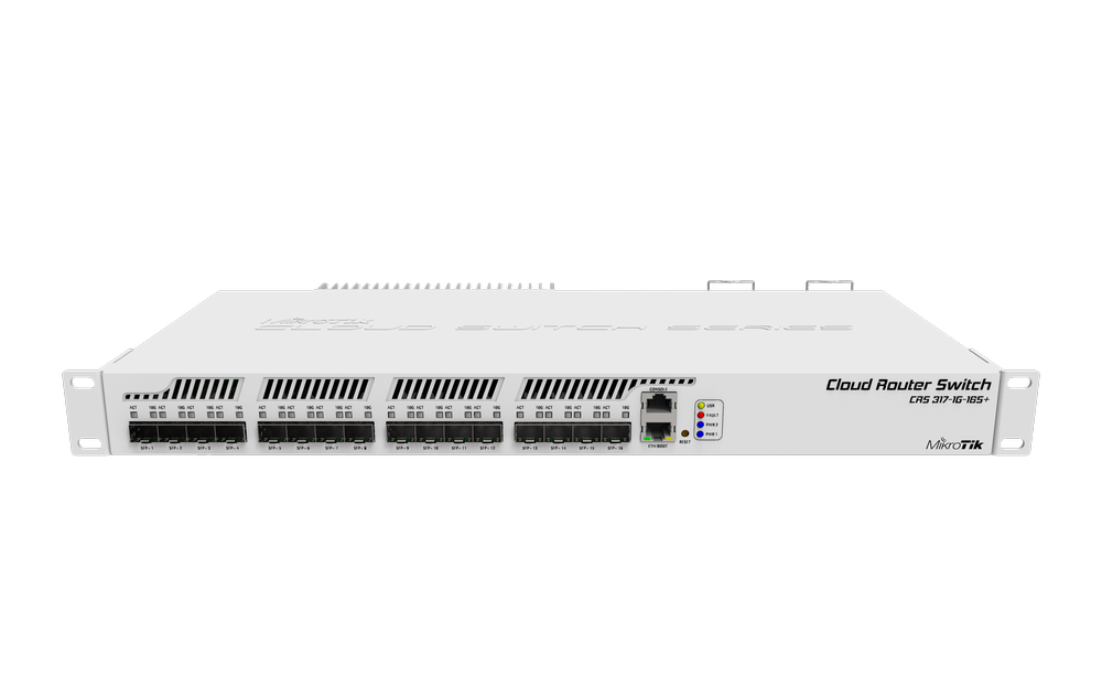 MIKROTIK - ROUTER SWITCH 16 SFP+, 1 RJ45 - CRS317-1G-16S+RM