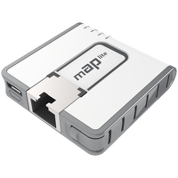 MIKROTIK - mAP Lite - Punto de acceso en 2,4 GHz con CPU de 650 MHz, 64 MB de RAM y un puerto Ethernet