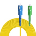 NITROTEL FIBER JUMPER SC/APC-SC/UPC MONOMODO 9/125UM G652D, 2 MTS SIMPLEX, 3.0MM YELLOW RISER