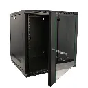 NITROTEL GABINETE DE PARED DE 12U, UNA SOLA SECCIÓN, 530x450, Puertas Removibles, Incluye Abanico, Aprobado UL