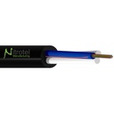 NITROTEL FIBRA OPTICA AUTOSOPORTADA EXTERIOR SM  6 HILOS - ASU -NEGRA TRAMO DE 80 METROS - Carrete 2 KM / NT-ASU-SM-80M-06S 